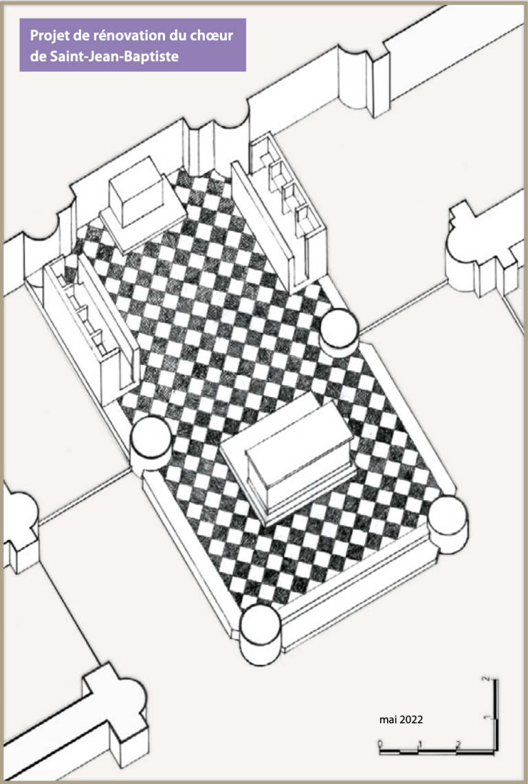 Un premier projet : le chœur de Saint-Jean-Baptiste