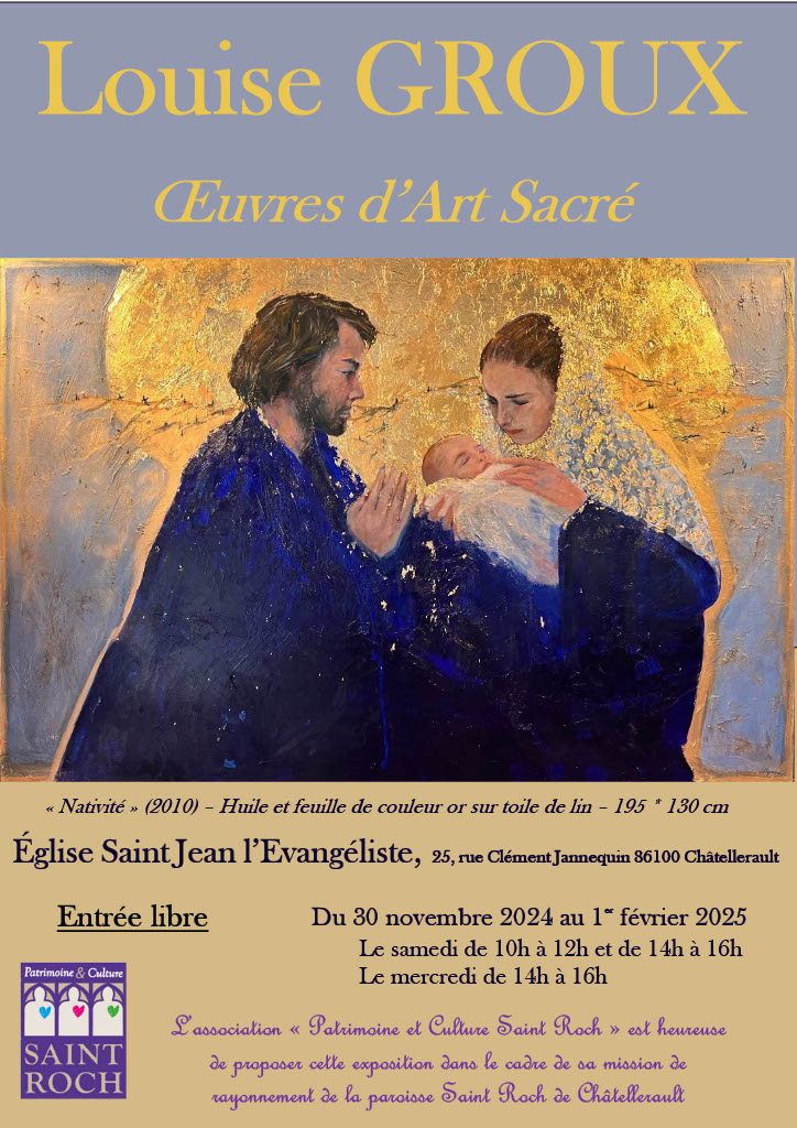 Exposition de Louise GROUX en l&rsquo;église St Jean l&rsquo;Evangéliste